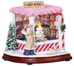 Roman Christmas Candy Shop Music Box