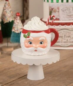 Sweet Tidings Santa Head Mug Container