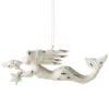 Carved White Mermaid Ornament