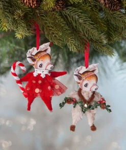 Chenille Reindeer Ornaments