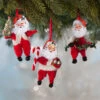 Chenille Santa Ornaments