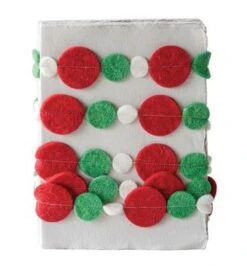Christmas Circle Felt Garland