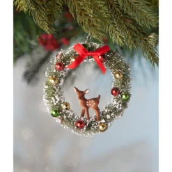 Deer In Wreath Ornament