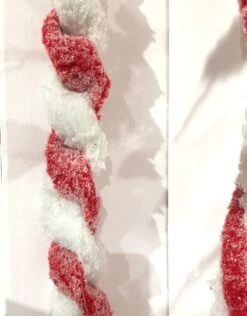 Frosted Peppermint Twist Garland