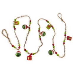 Glass Gift Box & Tinsel Garland