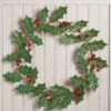 Glittered Tin Holly Wreath