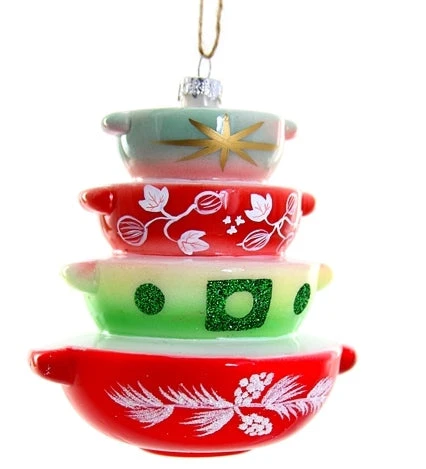 Holiday Mixing Bowl Stack Ornament