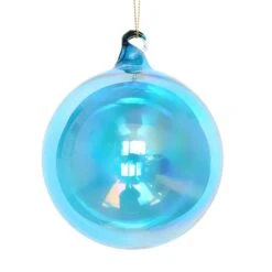 Jim Marvin Cobalt Blue Bottle Glass Ball Ornaments