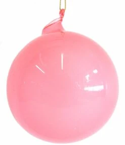 Jim Marvin Light Pink Bubblegum Glass Ornaments