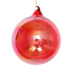 Jim Marvin Red Bottle Glass Ball Ornaments