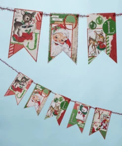 Jolly Retro Christmas Garland