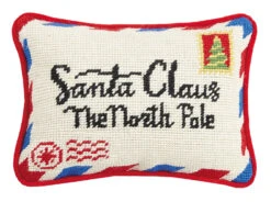 Letter To Santa Needlepoint Pillow