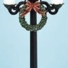 Old Fashioned Street Lamp With Christmas Wreath
