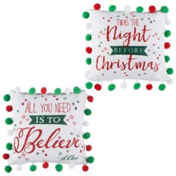 Pom Pom Christmas Pillows