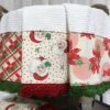 Retro Christmas Towels With Hand Crocheted Trim