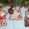Retro Christmas Pillow Ornaments