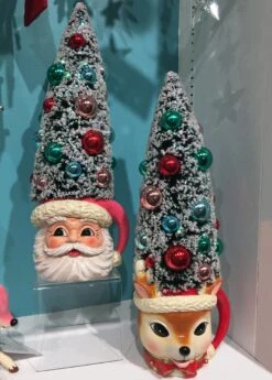 Katherine's Collection Retro Christmas Tree Mugs