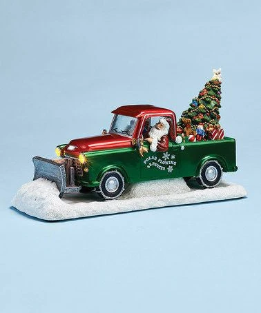 Santa's Plow Truck Music Box - Image 2