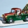Santa's Plow Truck Music Box