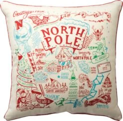 This Way To The North Pole Pillow