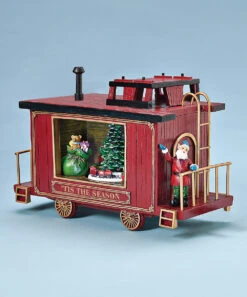 Caboose Christmas Music Box